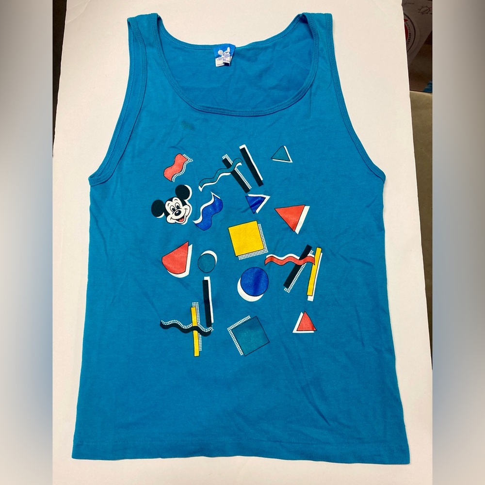 READ Description! Vintage Mickey Mouse Adult Small Sleeveless Tank Top.